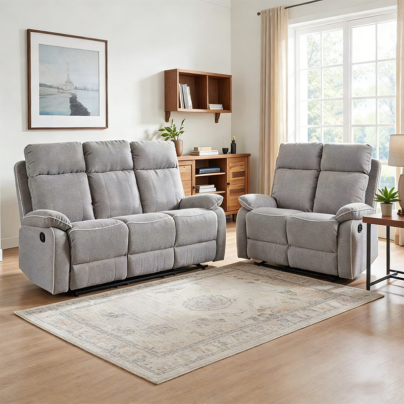 2 részes Fabric Match kézi dönthető kanapé szett