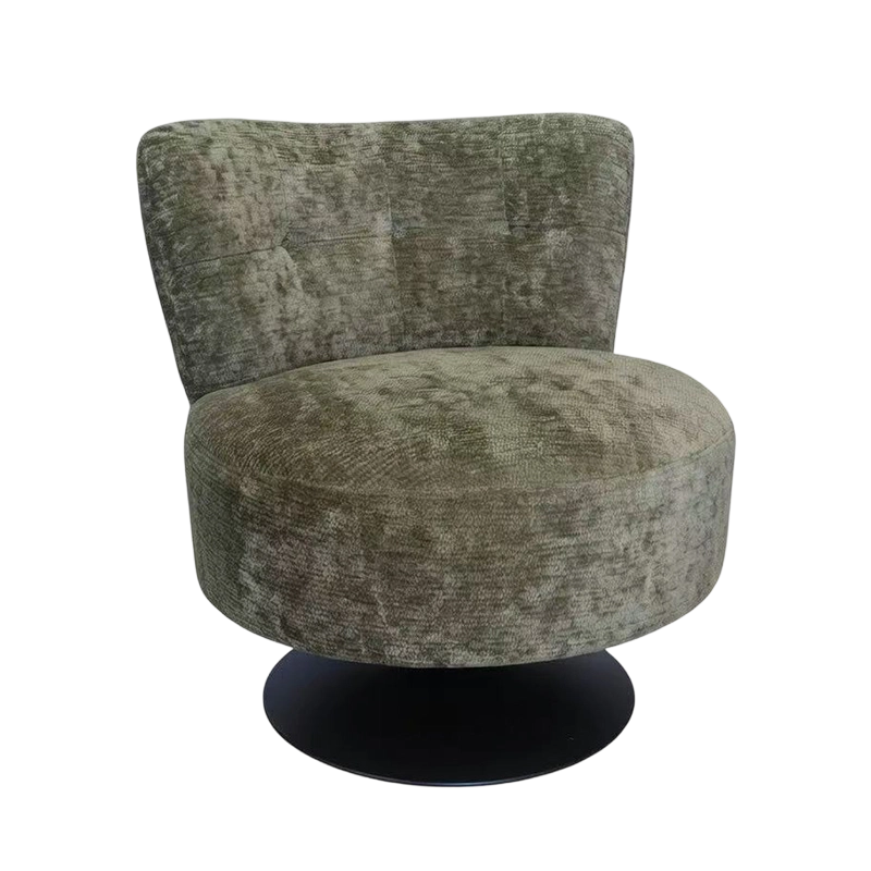 Bársony kárpitozott 360°-ban elforgatható akcentusos szék